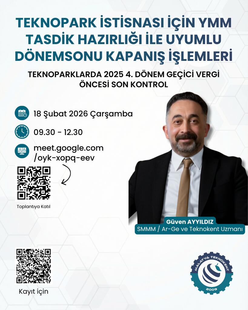 Teknopark İstisnası İçin YMM Tasdik Hazırlığı ile Uyumlu Dönem Sonu Kapanış İşlemleri