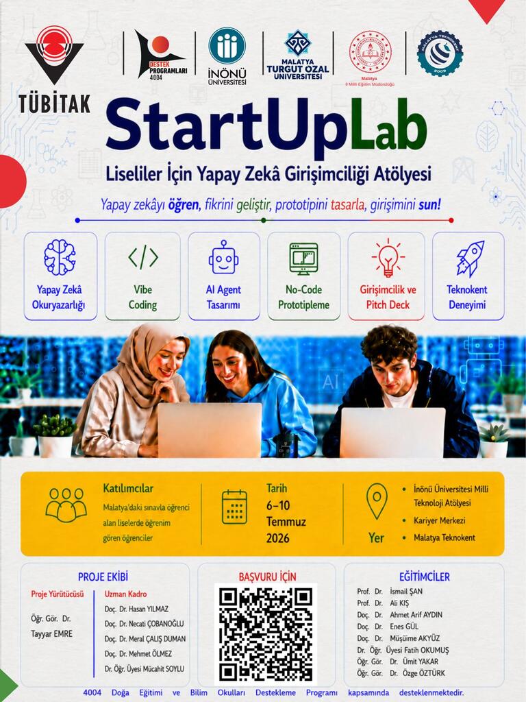 StartUpLab Liseliler İçin Yapay Zeka Girişimciliği Atölyesi
