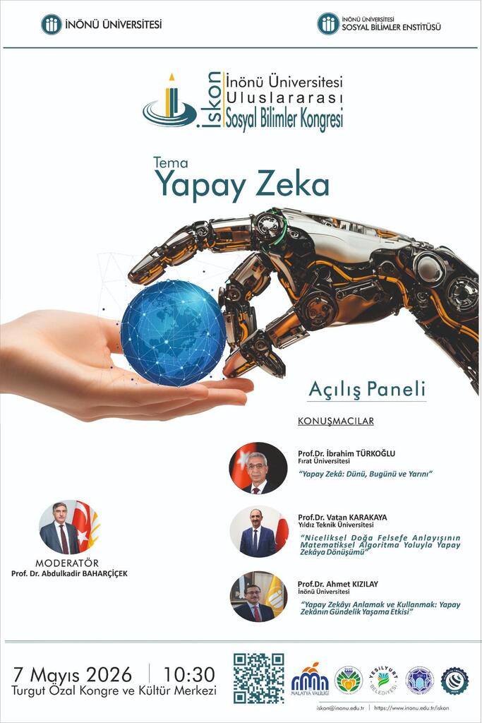 Malatya Teknokent paydaşlığında İnönü Üniversitesi Uluslararası Sosyal Bilimler Kongresi(İSKON 2026)